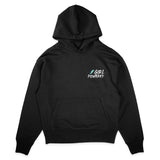 Girl Powered Helmet - Hoodie - Black (Teal Artwork)