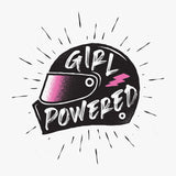 Girl Powered Helmet - T-shirt - White (Pink Artwork)