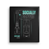 Socially Gapped - Wall Print