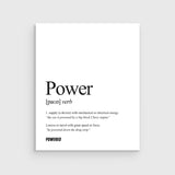 The Definition of POWER - Wall Print