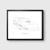 ICONIC x Showtime - Wall Print - White