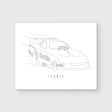 ICONIC x Showtime - Wall Print - White