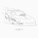 ICONIC x Showtime - Wall Print - White