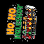 Ho, Ho, Holeshot - Christmas T-shirt - Black