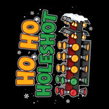 Ho, Ho, Holeshot - Christmas T-shirt - Black