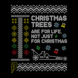 Christmas Tree - Sweatshirt/Jumper - Black (Coloured Design)