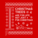 Christmas Tree - Sweatshirt/Jumper - Red