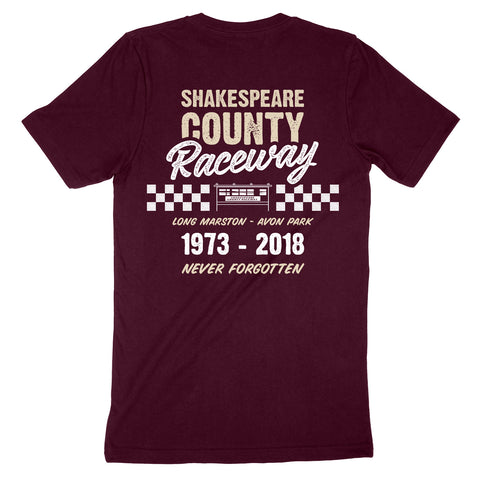 Shakespeare County Raceway - Never Forgotten - Burgandy