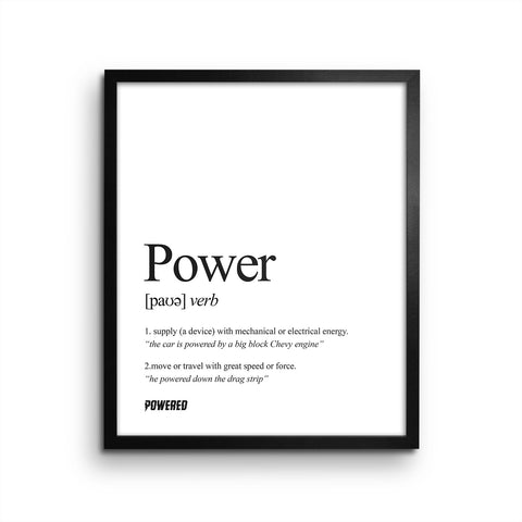 The Definition of POWER - Wall Print