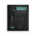 Socially Gapped - Wall Print